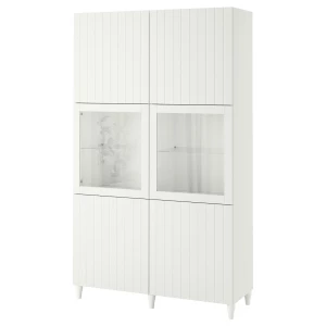 Комбинация для хранения - IKEA BESTÅ/BESTA/БЕСТА/БЕСТО ИКЕА, 120x42x202 см, белый,