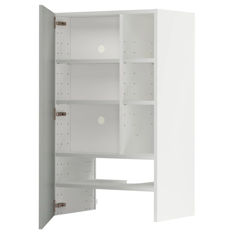 Шкаф - METOD IKEA/ МЕТОД ИКЕА,  100х60 см, белый/серый (изображение №1)