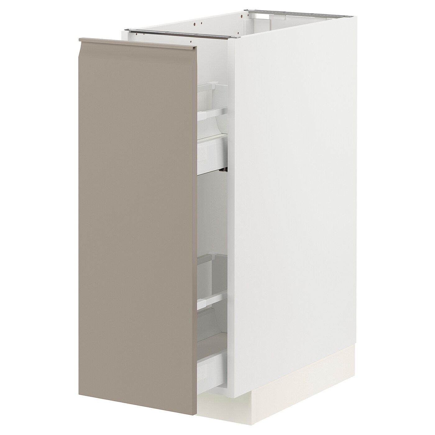 Напольный шкаф - IKEA METOD MAXIMERA, 88x62x30см, белый/темно-бежевый, МЕТОД МАКСИМЕРА ИКЕА