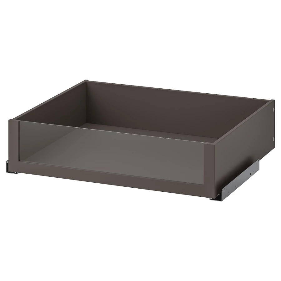 Ящик с фронтальной панелью - IKEA KOMPLEMENT, 75x58 см, темно-серый КОМПЛИМЕНТ ИКЕА (изображение №1)