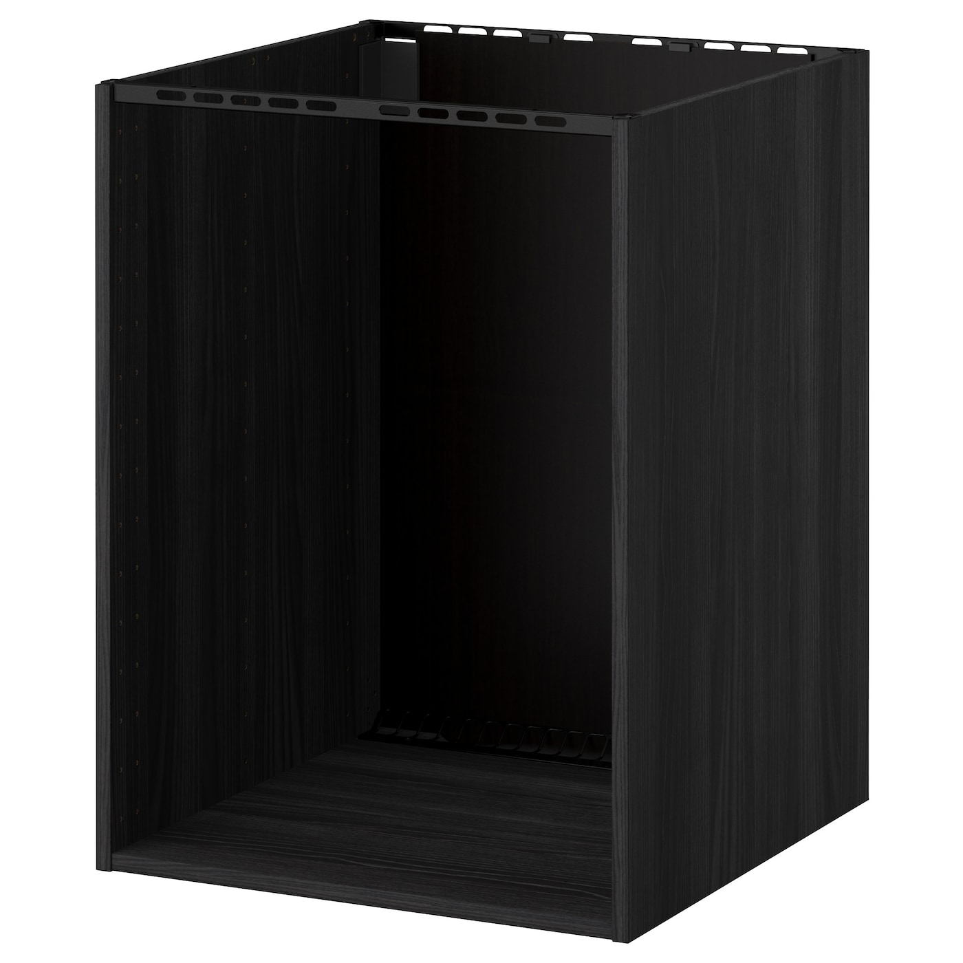 Шкаф для духовки и мойки - METOD IKEA/МЕТОД ИКЕА, 80х60 см, черный