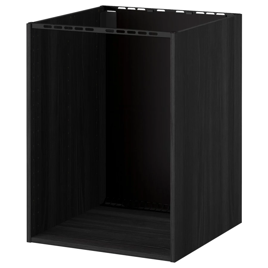 Шкаф для духовки и мойки - METOD IKEA/МЕТОД ИКЕА, 80х60 см, черный (изображение №1)