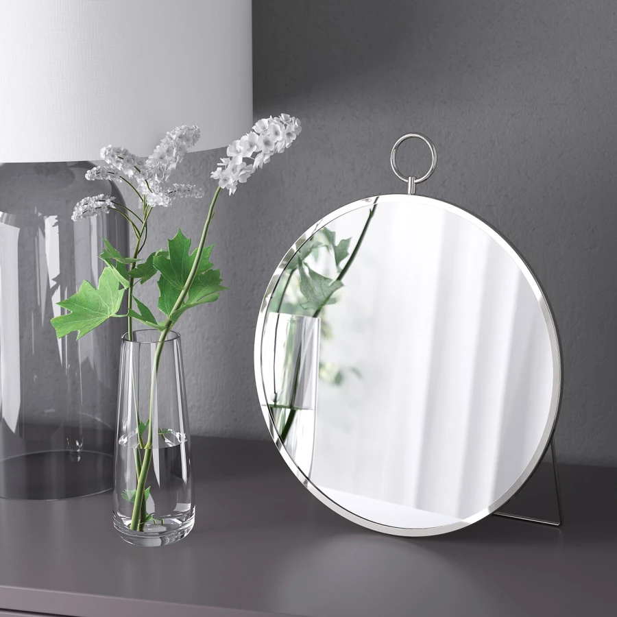 Зеркало - GRYTÅS / GRYTАS IKEA/ ГРЮТОС ИКЕА, 25 см, серебристый (изображение №3)