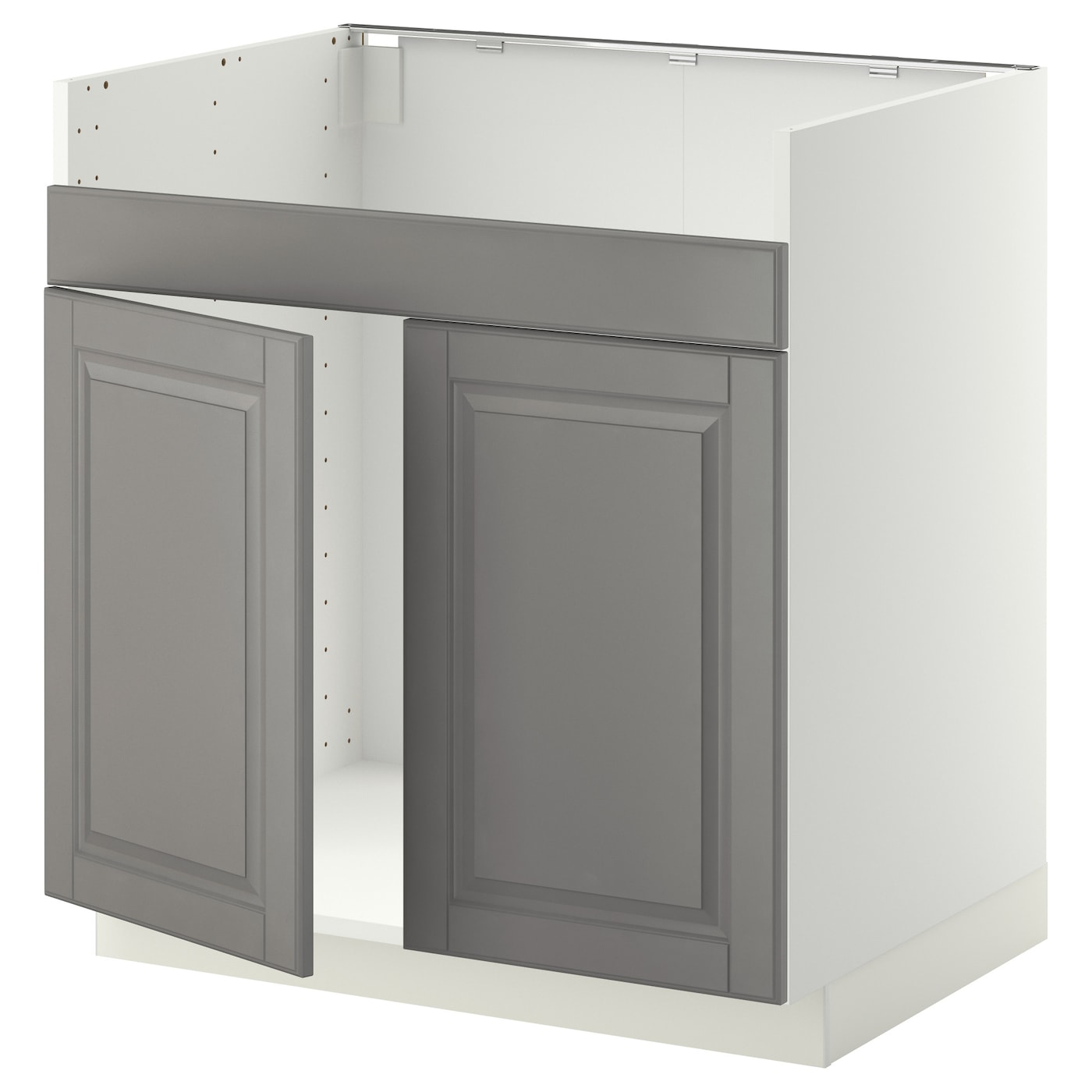 Шкаф под раковину - METOD / HAVSEN  IKEA/ МЕТОД/ХАВСЕН/ИКЕА, 88х80 см,  серый/белый