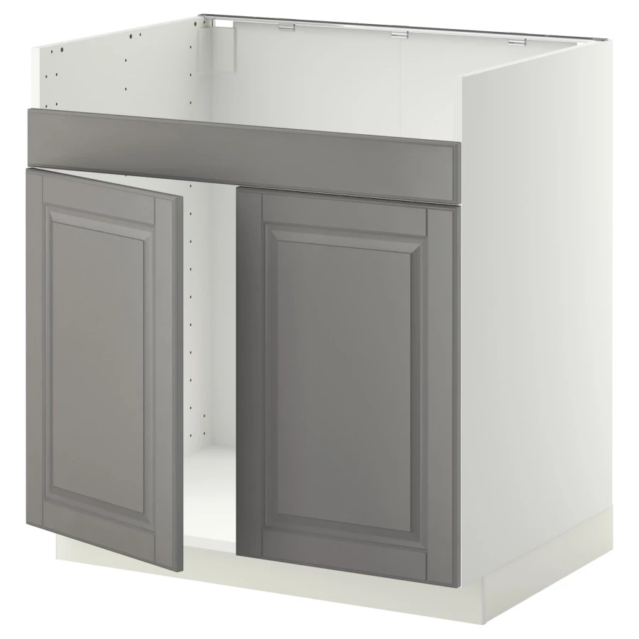 Шкаф под раковину - METOD / HAVSEN  IKEA/ МЕТОД/ХАВСЕН/ИКЕА, 88х80 см,  серый/белый (изображение №1)