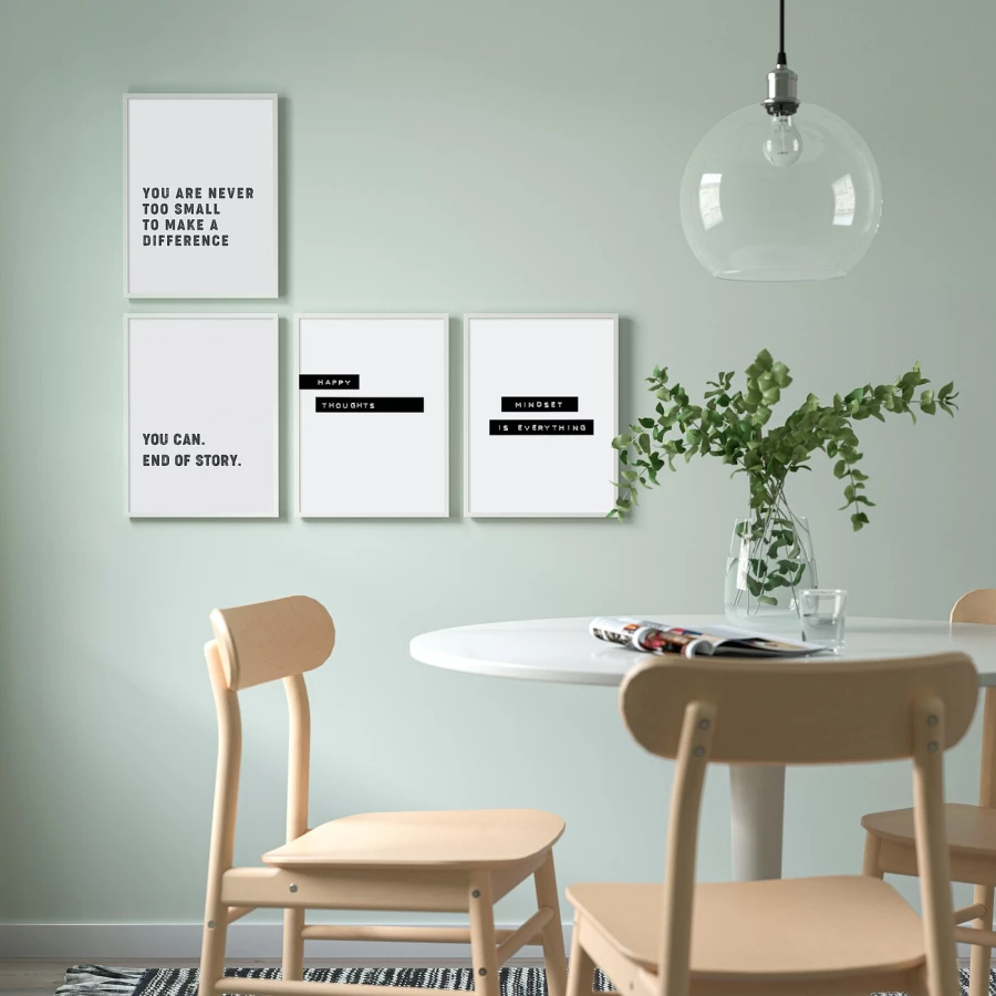 Постер, 4 шт. - IKEA BILD, 30х40 см, «Мышление – это все», БИЛЬД ИКЕА (изображение №2)