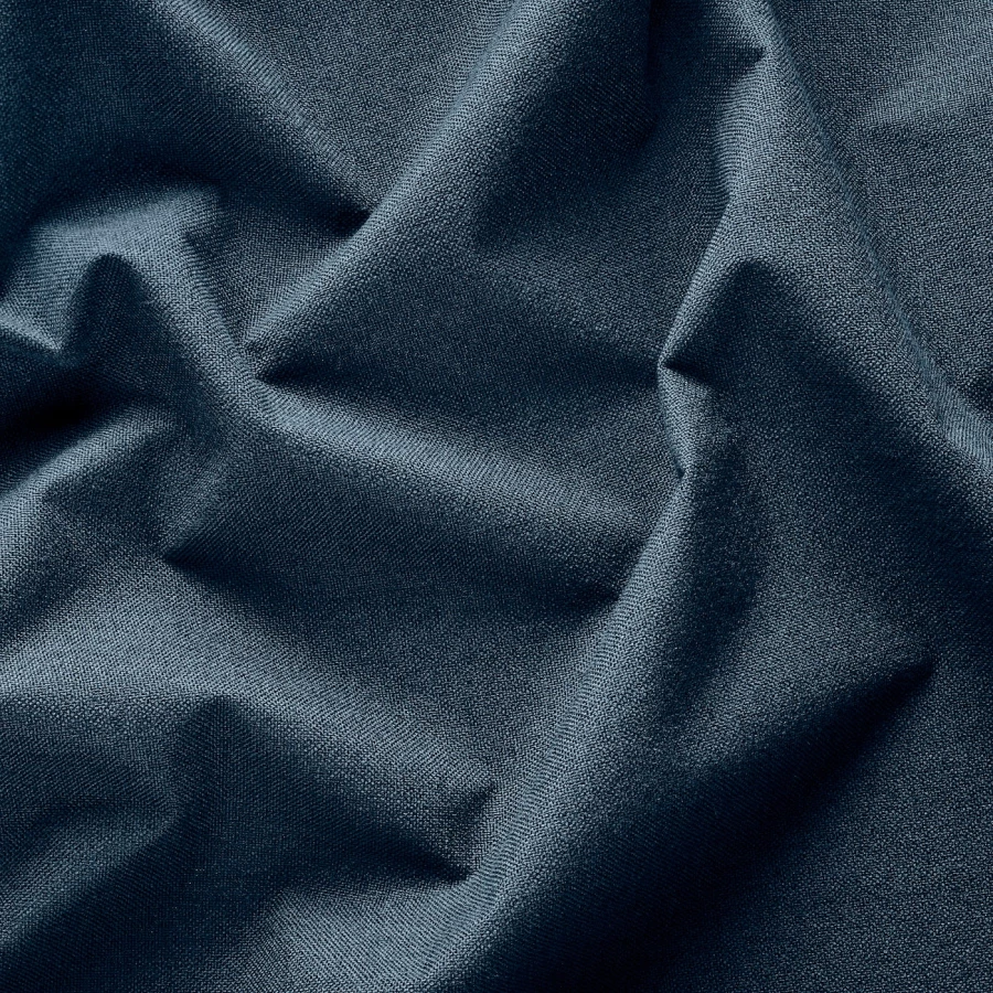 Плотная штора, 2 шт. - IKEA ROSENMANDEL, 300х135 см, темно-синий, РОЗЕНМАНДЕЛ ИКЕА (изображение №2)