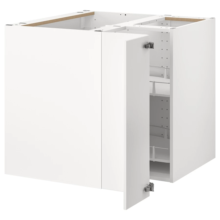 Напольный кухонный шкаф  - IKEA METOD, 88x80x87,5см, белый, МЕТОД ИКЕА (изображение №1)