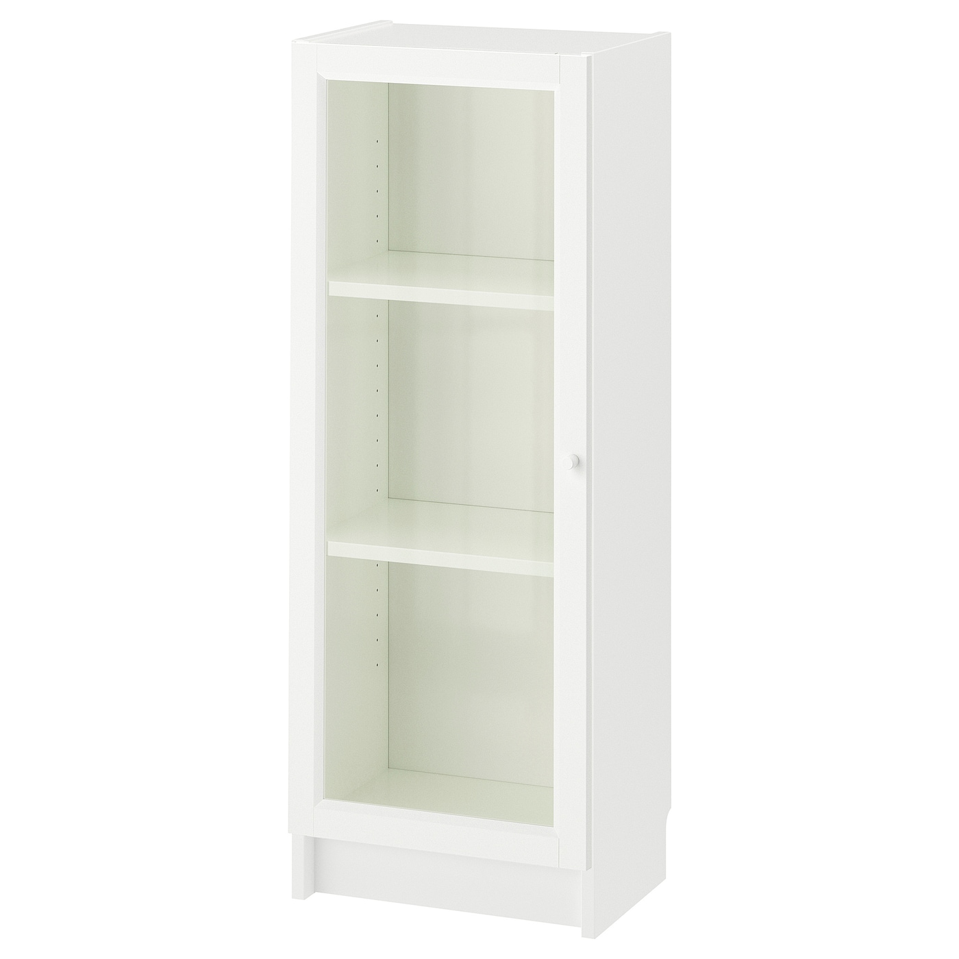 Книжный шкаф со стеклянной дверцей - BILLY/OXBERG IKEA/ БИЛЛИ/ОКСБЕРГ ИКЕА, 30х40х106 см, белый
