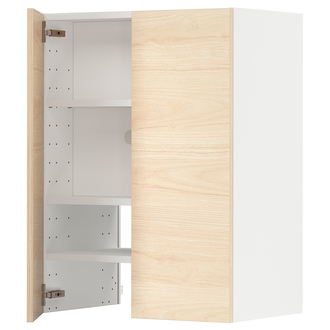 Навесной шкаф - METOD IKEA/ МЕТОД ИКЕА, 60х80 см, белый/под беленый дуб