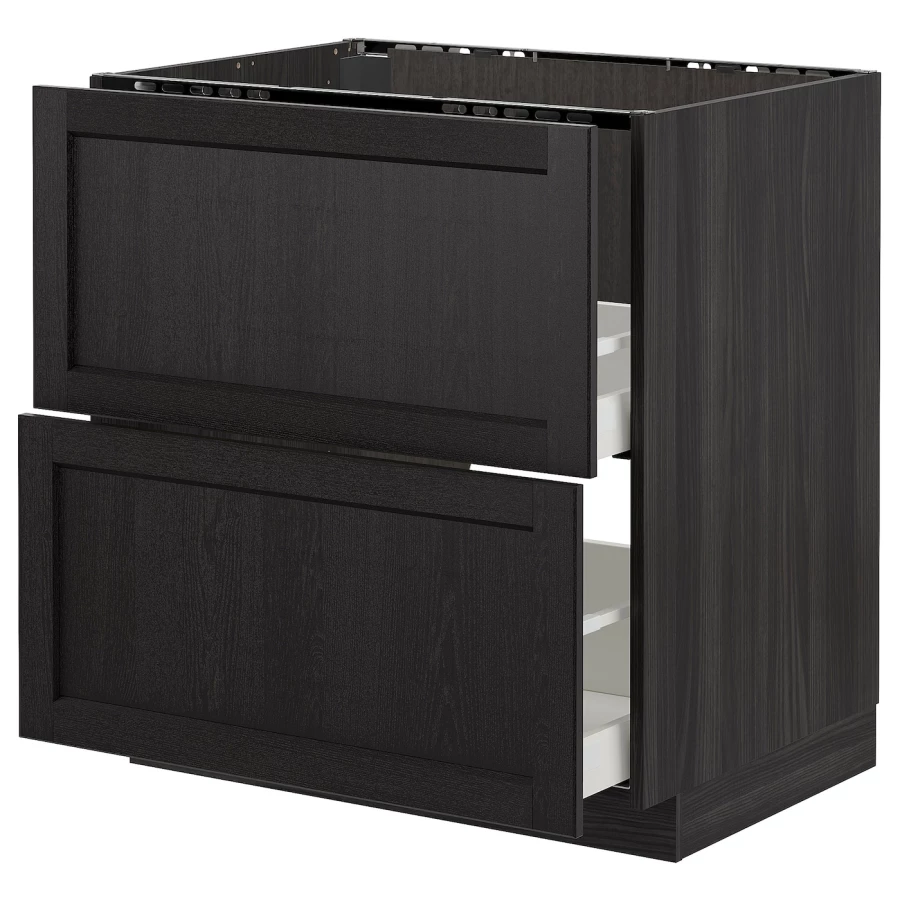 Модуль - IKEA METOD/MAXIMERA/МЕТОД/МАКСИМЕРА ИКЕА, 80х60х80 см, черный (изображение №1)