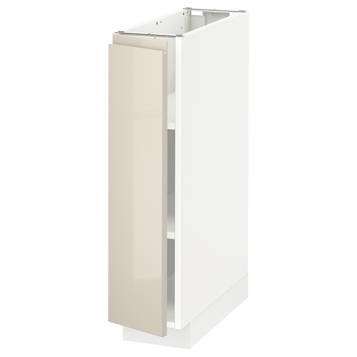Напольный шкаф - METOD IKEA/ МЕТОД ИКЕА,  88х20 см, белый/светло-бежевый