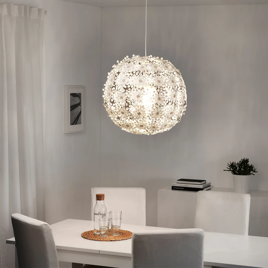 Подвесной светильник - GRIMSÅS /GRIMSАS IKEA/ ГРИМСОС ИКЕА, 55 см, белый (изображение №2)