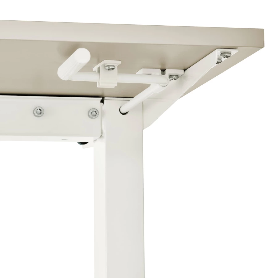 Письменный стол - IKEA TROTTEN, 160х80х72-122 см, белый/бежевый, ТРОТТЕН ИКЕА (изображение №5)