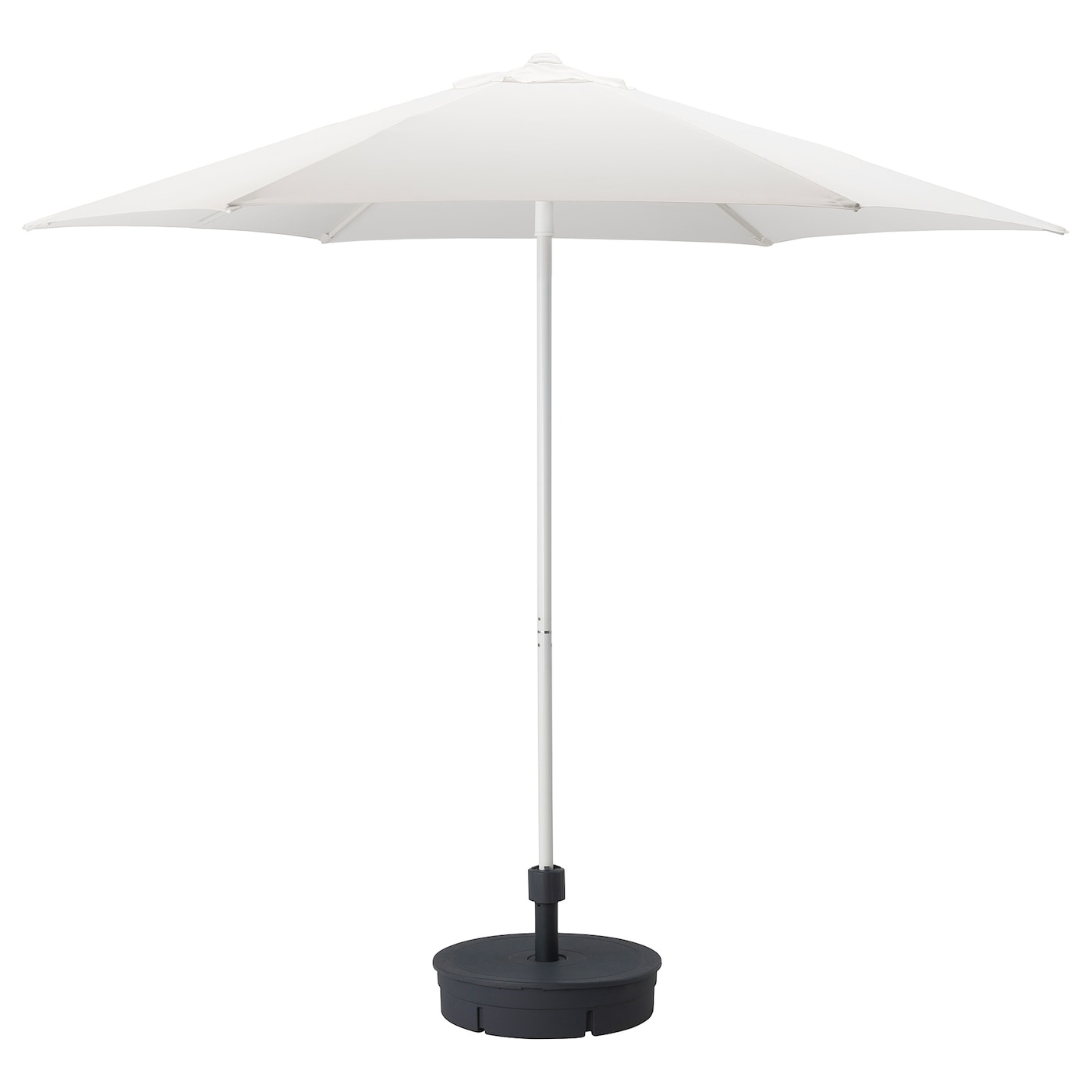 Зонт от солнца - HÖGÖN/HОGОN IKEA/ ХЕГЕН ИКЕА, 270 см, белый/черный