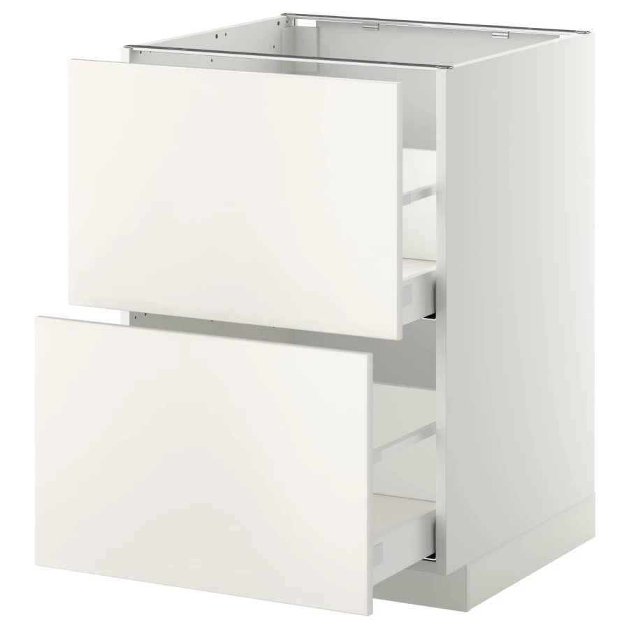 Напольный кухонный шкаф  - IKEA METOD MAXIMERA, 88x61,6x60см, белый, МЕТОД МАКСИМЕРА ИКЕА (изображение №1)