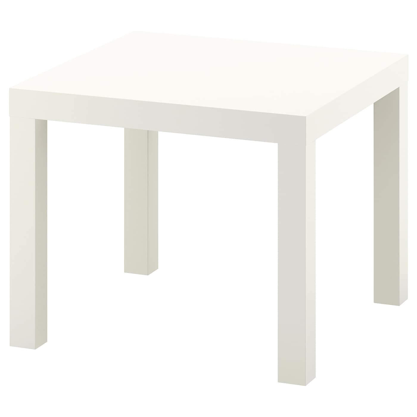 Приставной столик - IKEA LACK/ЛАКК ИКЕА, 55x55х45 см, белый