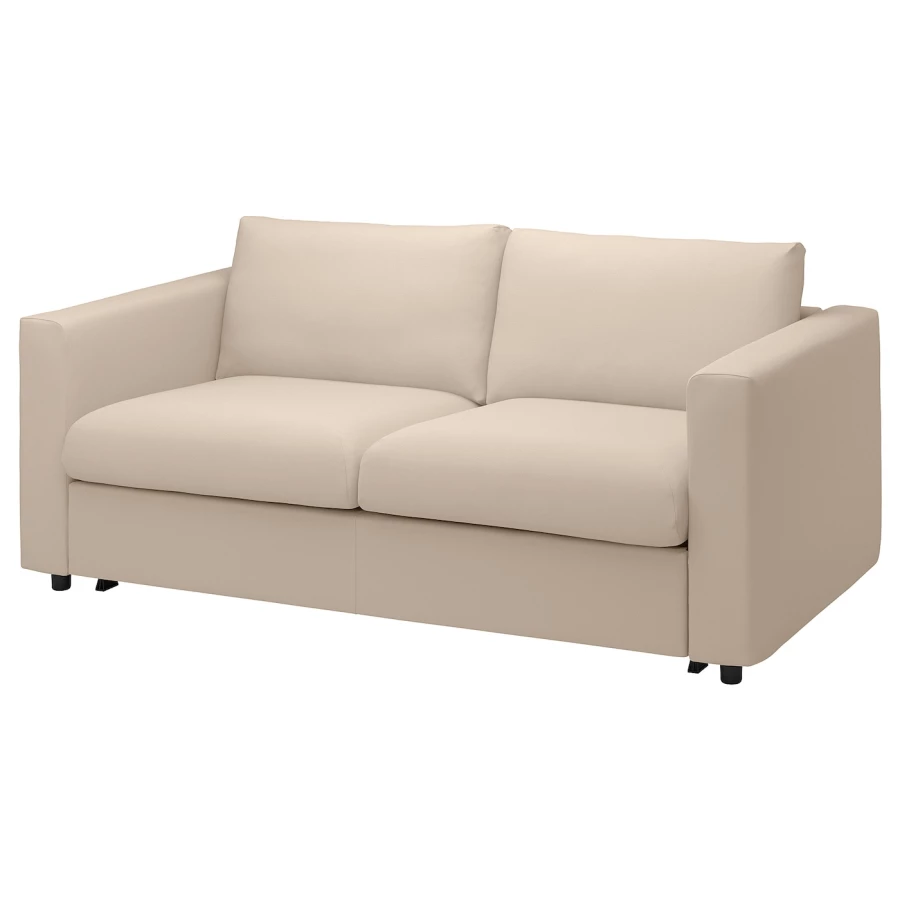 2-местный диван - IKEA VIMLE, 98x190см, бежевый, ВИМЛЕ ИКЕА (изображение №2)