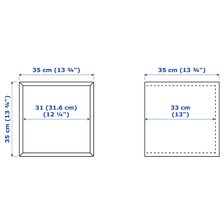 Настенный шкаф - EKET  IKEA/  ЭКЕТ ИКЕА,  35x35x35 см, розовый (изображение №8)