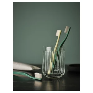 Второе фото. Держатель для зубных щеток - SILVTJÄRN / SILVTJАRN IKEA/ СИЛВТЬЕРН ИКЕА, 11 см, стекло