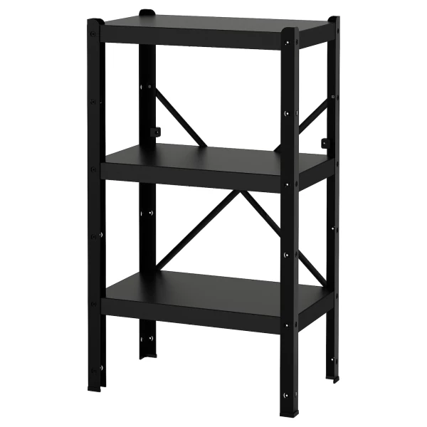Стеллаж - IKEA BROR, 65х40х110 см, черный, БРУР ИКЕА