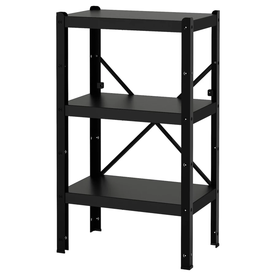 Стеллаж - IKEA BROR, 65х40х110 см, черный, БРУР ИКЕА (изображение №1)