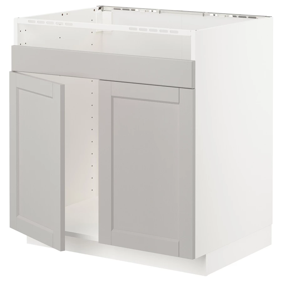 Шкаф под раковину /3 шт/2 шт - METOD / HAVSEN  IKEA/ МЕТОД/ХАВСЕН/ИКЕА, 88х80 см,  белый/серый (изображение №1)