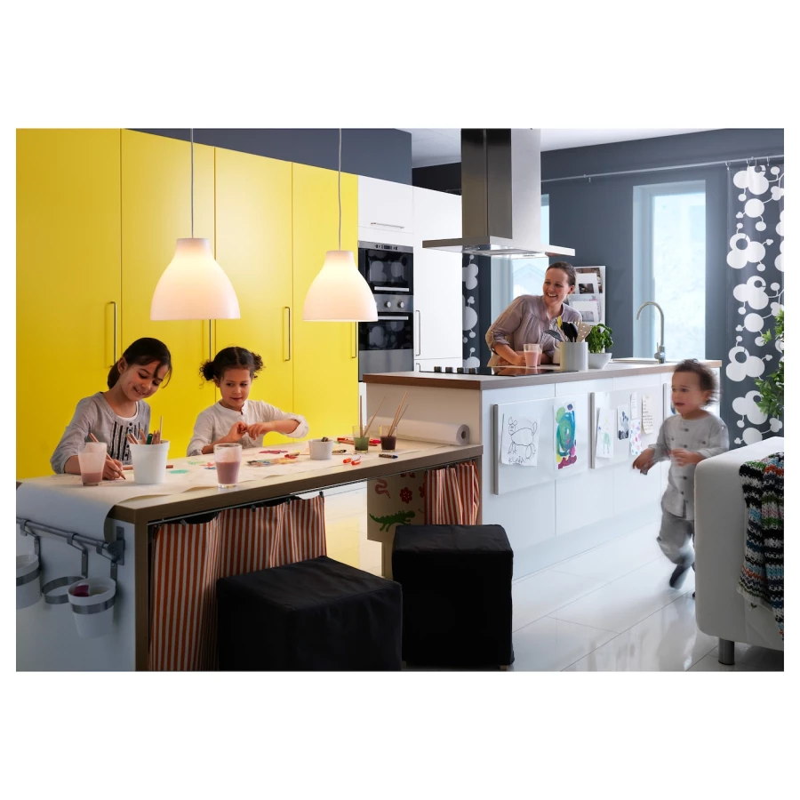 Подвесной светильник - MELODI  IKEA / МЕЛОДИ ИКЕА, 38 см, белый (изображение №4)