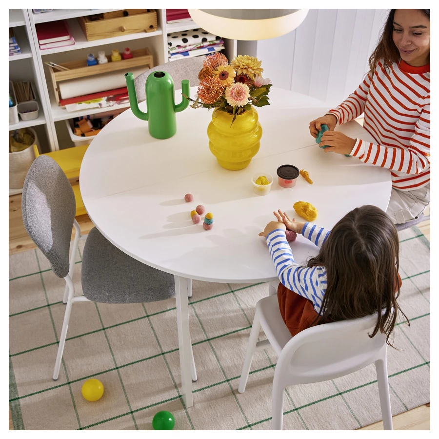 Коврик придверный безворсовый IKEA RIDSTIG/ ИКЕА РИДСТИГ, 133х195 см, бежевый/зеленый (изображение №3)