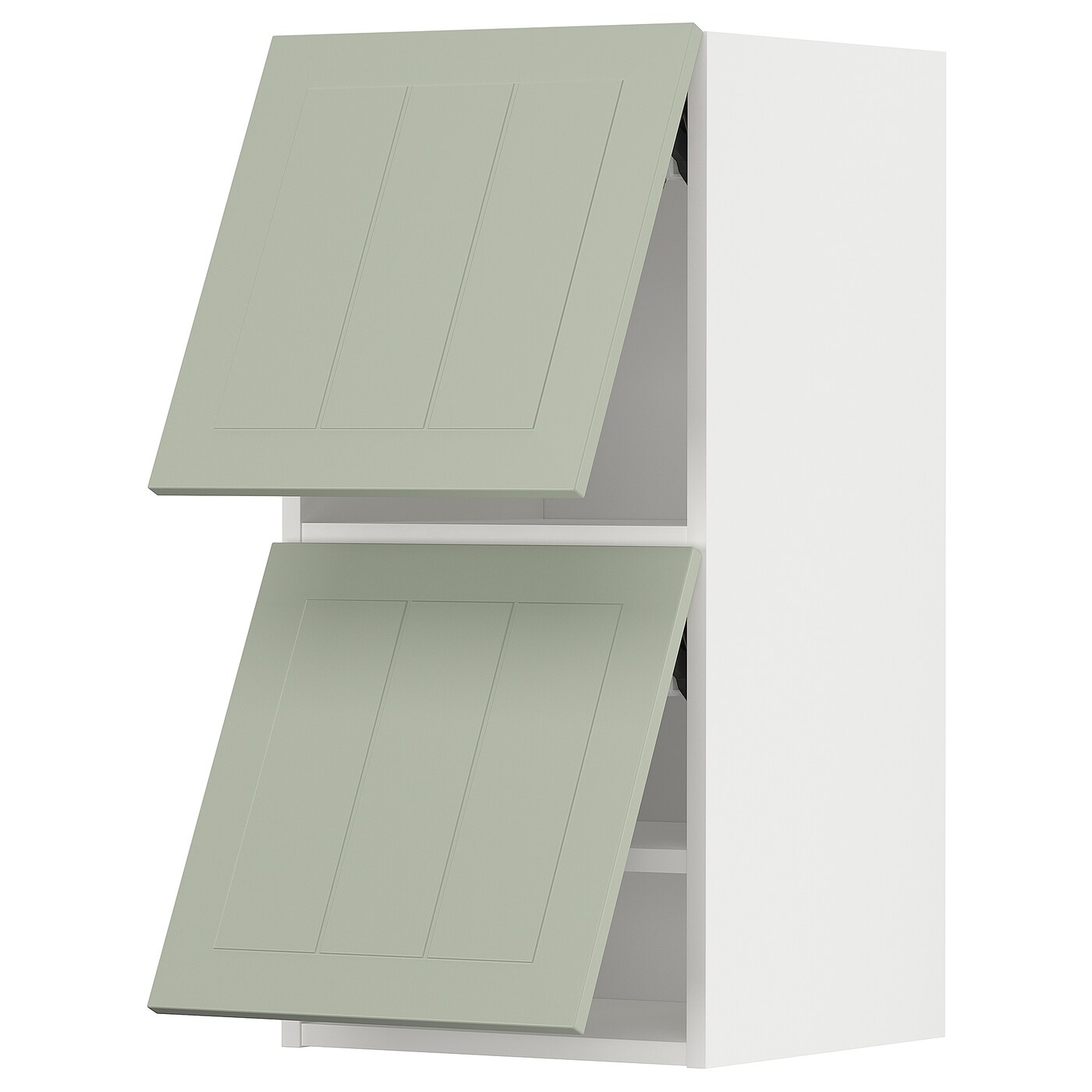 Навесной шкаф - METOD IKEA/ МЕТОД ИКЕА, 80х40 см, белый/зеленый