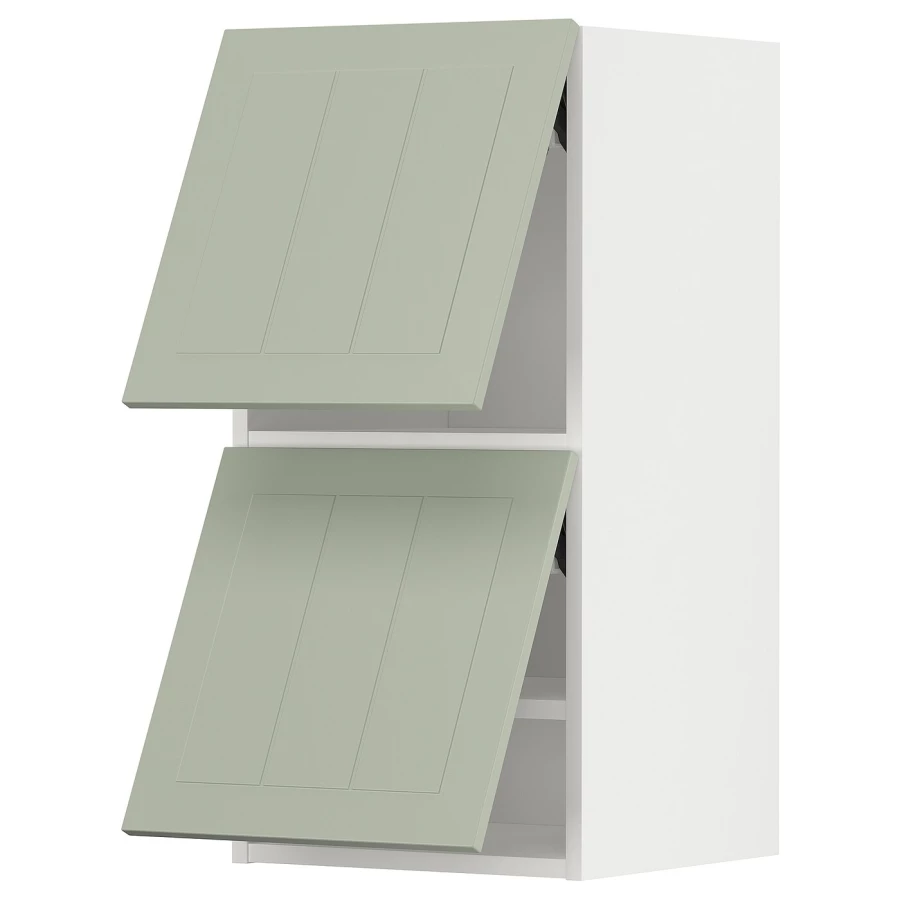 Навесной шкаф - METOD IKEA/ МЕТОД ИКЕА, 80х40 см, белый/зеленый (изображение №1)