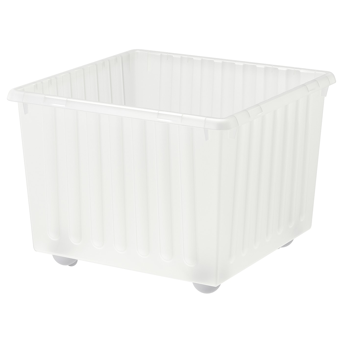 Ящик для хранения на колесиках - VESSLA IKEA/ ВЕССЛА ИКЕА, 39х39 см, белый