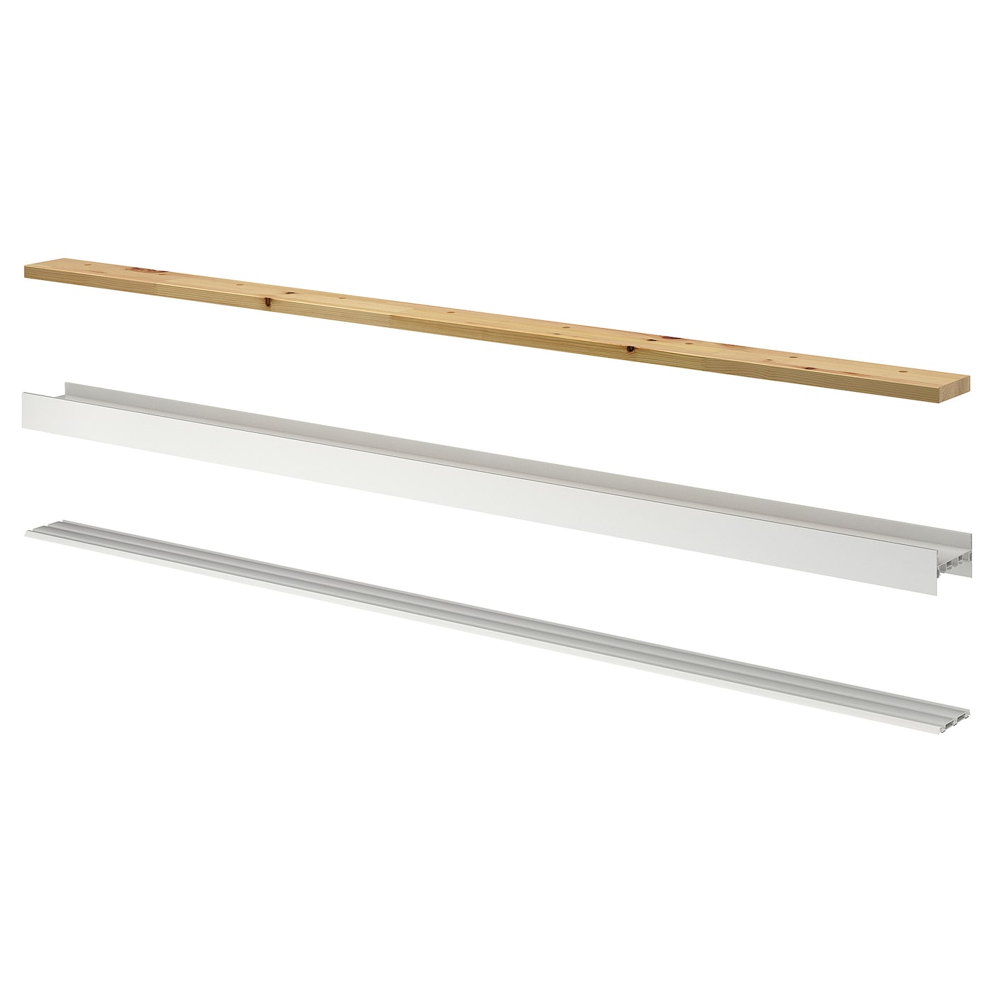 Рельс для раздвижных дверей - SKYTTA IKEA/ СКЮТТА ИКЕА, 12,2х200 см, белый