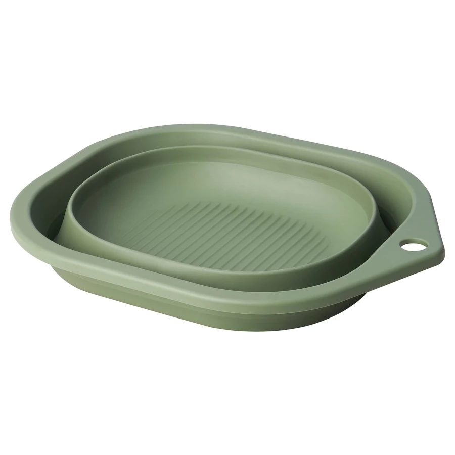 Таз для стирки - PEPPRIG IKEA/ПЕППРИГ ИКЕА, 32х45 см, зеленый (изображение №1)