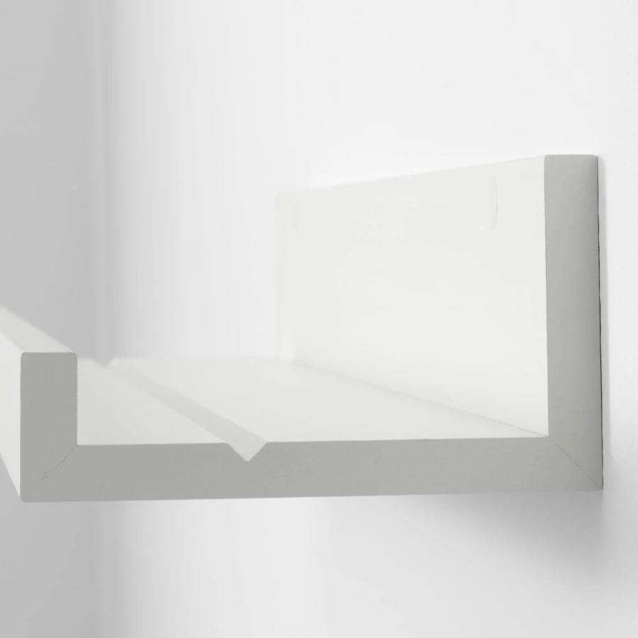 Полка для картин - MOSSLANDA IKEA/ МОССЛЭНДА ИКЕА, 55х12 см, белый (изображение №5)