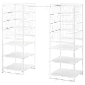 Стеллаж с ящиками - JONAXEL IKEA/ЙОНАХЕЛЬ ИКЕА, 51х142/178х139 см, белый