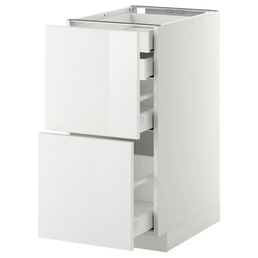 Напольный шкаф  - IKEA METOD MAXIMERA, 88x61,8x40см, белый, МЕТОД МАКСИМЕРА ИКЕА (изображение №1)