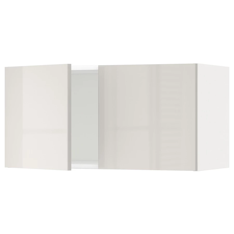Навесной шкаф - METOD IKEA/ МЕТОД ИКЕА, 40х80 см, белый/светло-серый (изображение №1)