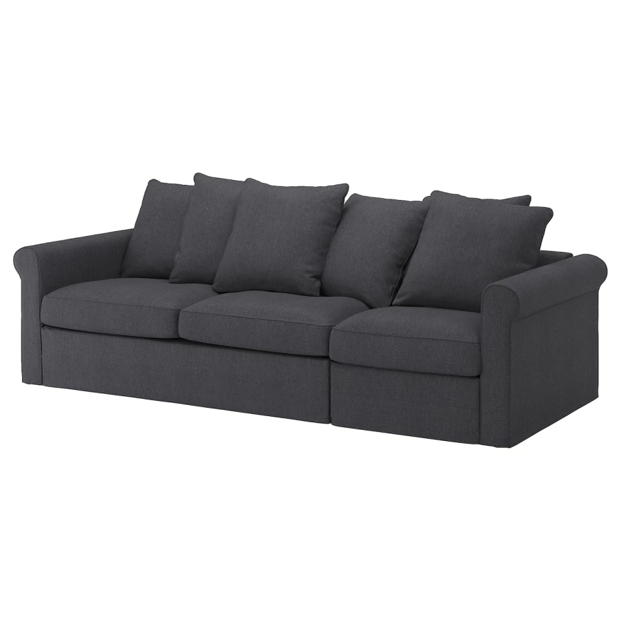 3-местный диван-кровать - IKEA GRÖNLID/GRONLID, 98x267см, черный, ГРОНЛИД ИКЕА (изображение №1)