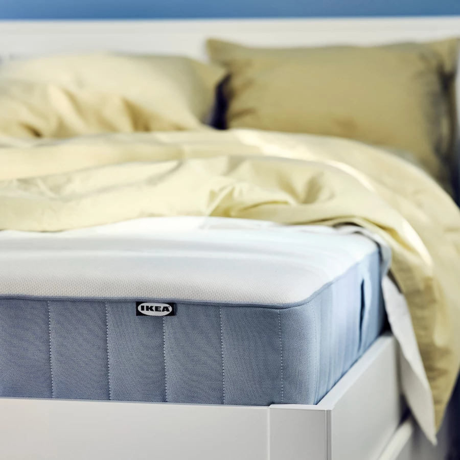 Матрас для двуспальной кровати - VESTERÖY IKEA/ ВЕСТЕРОЙ ИКЕА, 160х200 см, белый (изображение №5)