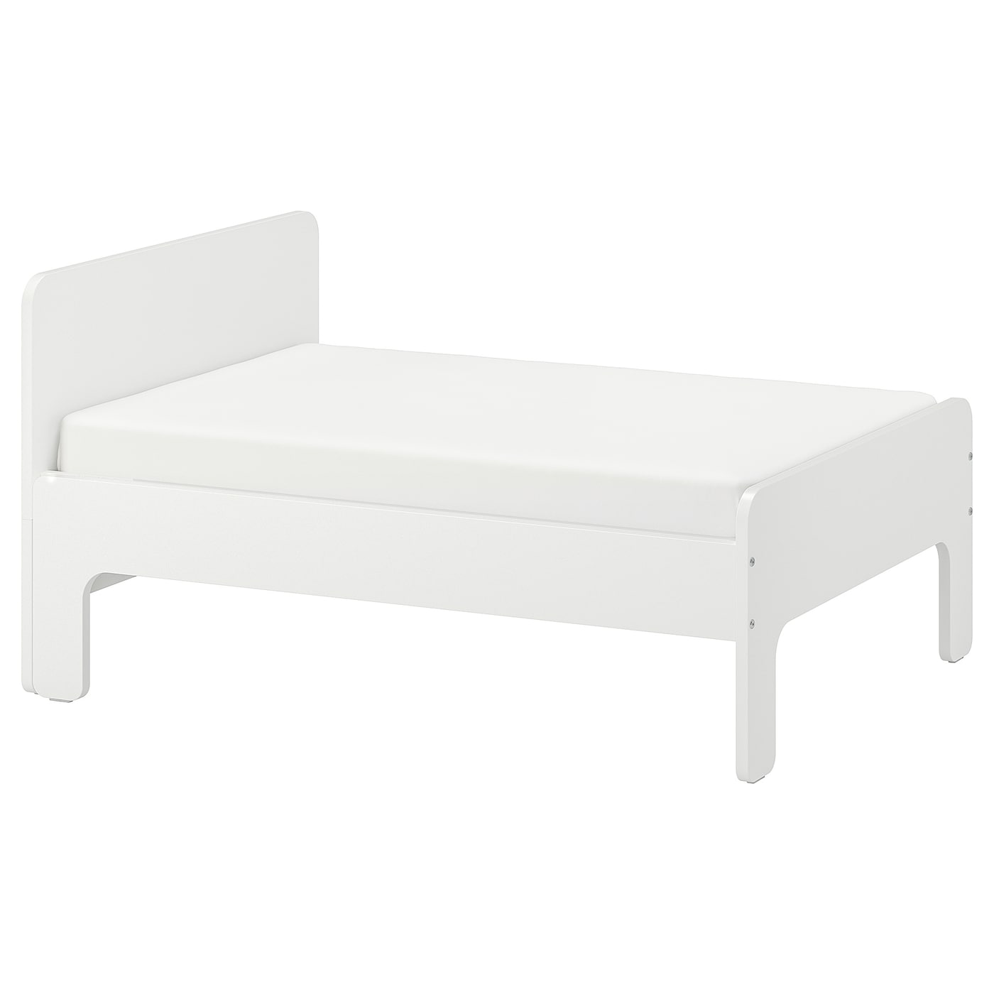 Кровать одноярусная - IKEA SLÄKT/LURÖY/ SLАKT/LURОY/СЛЭКТ/ЛУРОЙ ИКЕА  , 80x200 см, белый