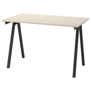 Письменный стол - IKEA TROTTEN /ТРОТТЕН ИКЕА, 120х75 см, бежевый
