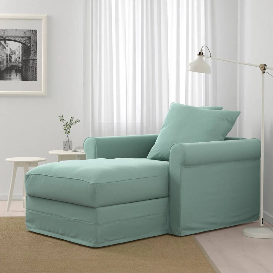 Кресло - кровать - GRÖNLID / GRОNLID IKEA/ ГРЕНЛИД ИКЕА,  117х104 см, зеленый (изображение №2)
