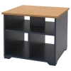 Журнальный стол - IKEA SKRUVBY/СКРУВБИ ИКЕА, 60х60х50см, черный/светло-коричневый