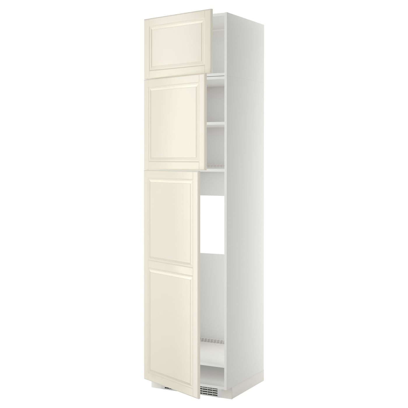 Высокий холодильный шкаф - IKEA METOD/МЕТОД ИКЕА, 60х60х240 см, белый/кремовый