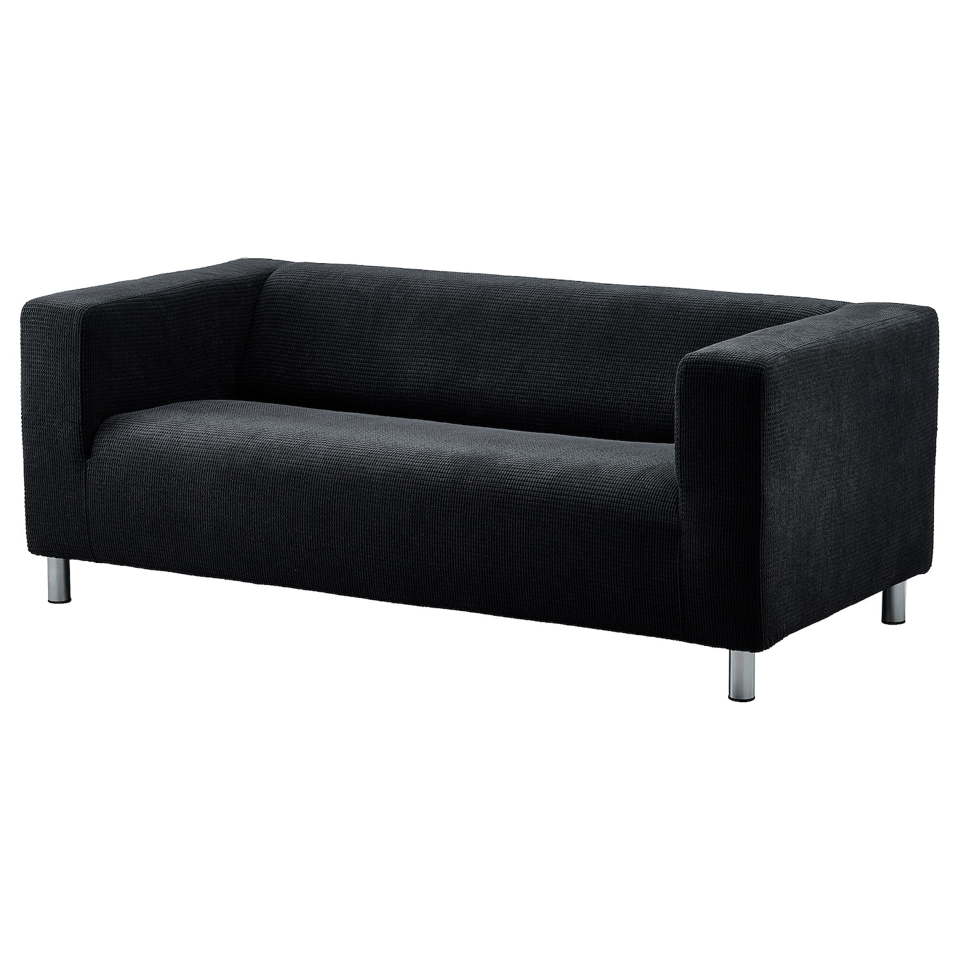 Чехол на 2-местный диван - KLIPPAN  IKEA/  КЛИППАН ИКЕА,  черный