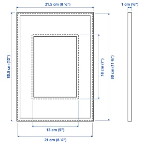 Второе фото. Рамка - IKEA LOMVIKEN, 21х30 см, серый, ЛОМВИКЕН ИКЕА