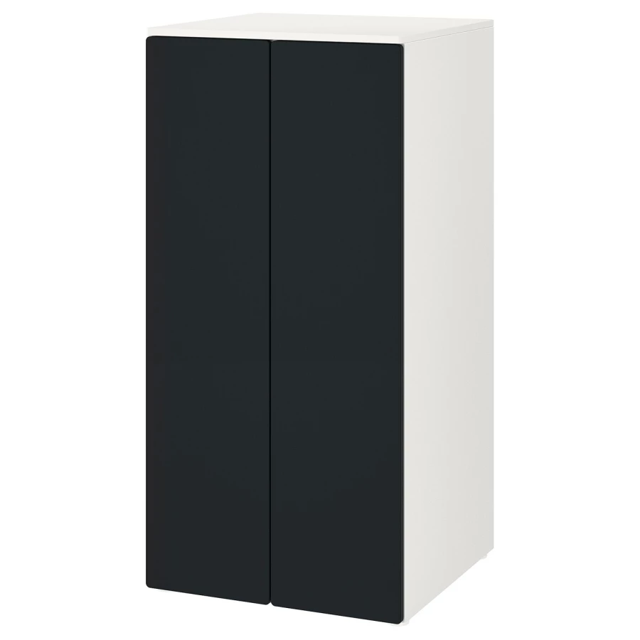 Шкаф детский - IKEA PLATSA/SMÅSTAD/SMASTAD, 60x57x123 см, белый/черный, ИКЕА (изображение №1)