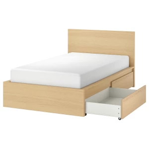 MALM Каркас кровати с 2 ящиками для хранения ИКЕА