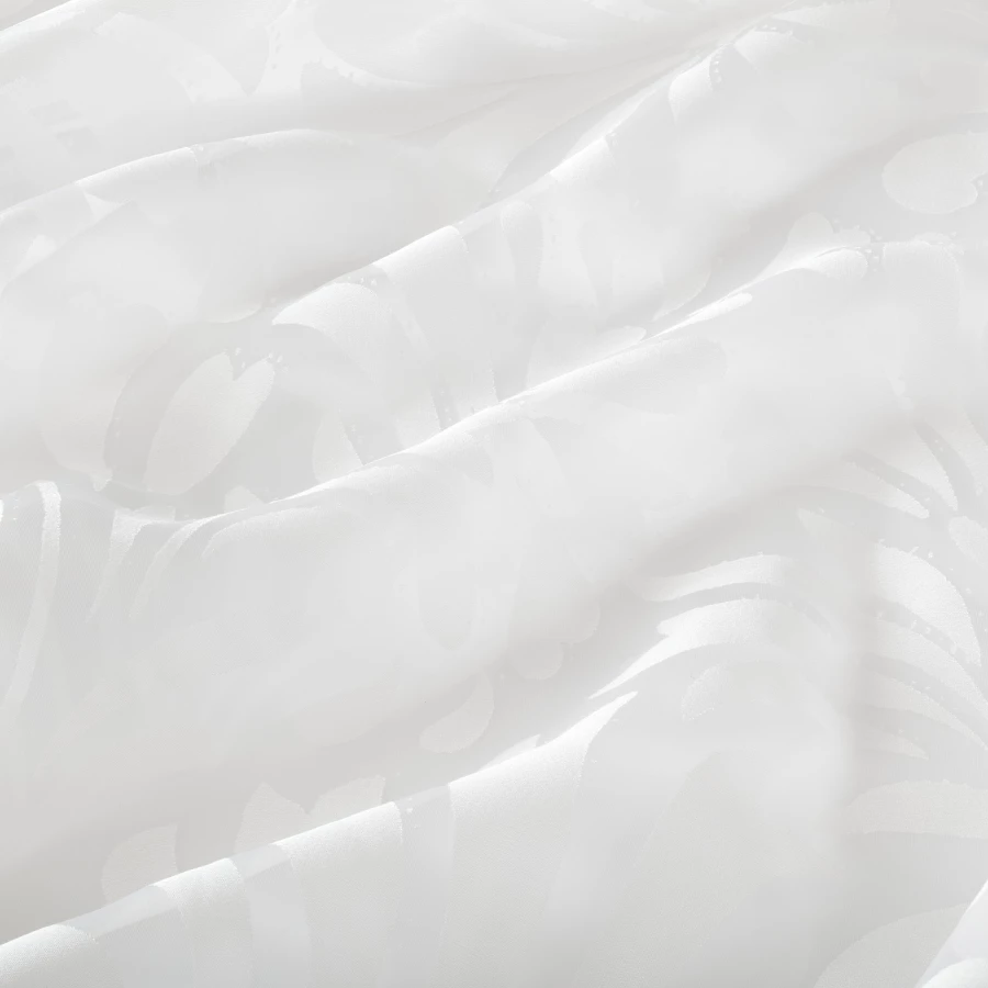 Тюль, 2 шт. - IKEA SKÄREFLY/SKAREFLY, 300х145 см, белый, СКАРЕФЛАЙ ИКЕА (изображение №3)